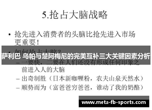 萨利巴 乌帕与楚阿梅尼的完美互补三大关键因素分析 萨利巴 乌帕与楚阿梅尼的完美互补三大关键因素分析
